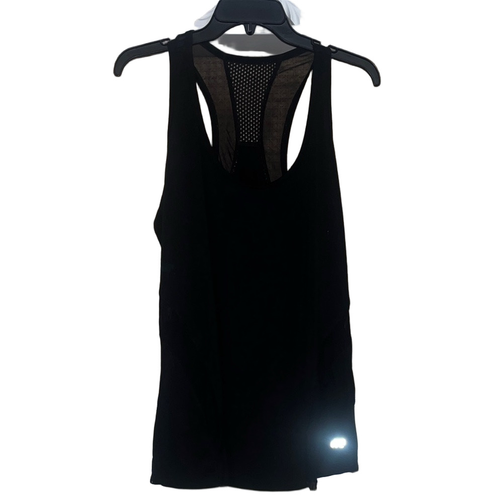 Marika Black Mesh Racerback Tank